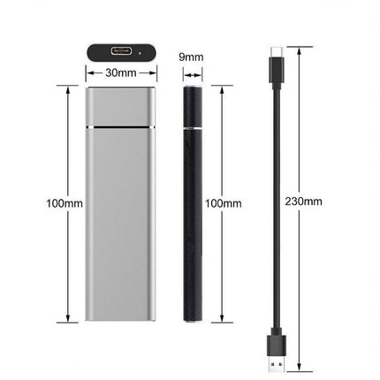 EXTREMO™ Super-Fast Portable 8TB External Drive | USB 3.1 | Type-C | Plug-and-Play | Compatible with Smartphones & Consoles | Durable Aluminum Housing