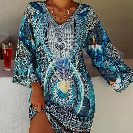 Zomerse Tuniekjurk met Print voor Dames - Visconte