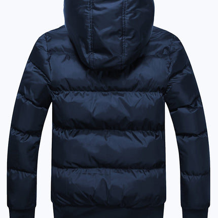 Puento Fortade | Men's Regular Fit Waterproof Winter Jacket | Quilted Filling | Zipper Pockets | Polyester with Down Filling | Breathable Comfort | Casual or Dressed-Up Look