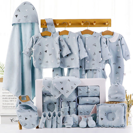Newborn Pure Cotton Gift Set | 80 cm | Chinese Style | Four-Season Pink & Mist Blue Options