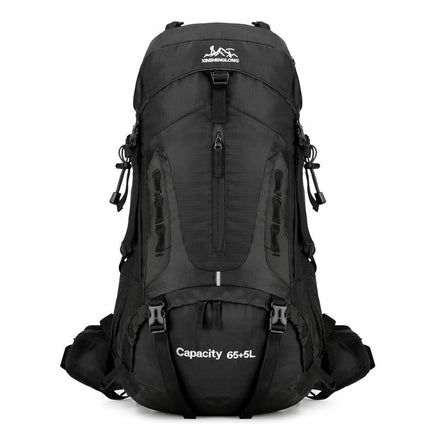 PeakPioneer 60L Rugged Expedition Pack | Rain Cover & Ergonomic Support | Multiple Compartments | Travel & Adventure Essential