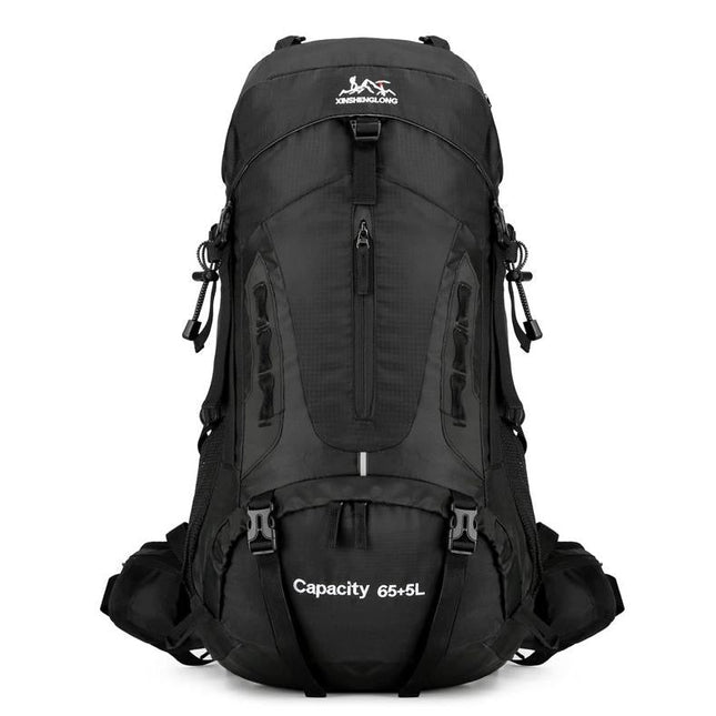 PeakPioneer 60L Rugged Expedition Pack | Rain Cover & Ergonomic Support | Multiple Compartments | Travel & Adventure Essential