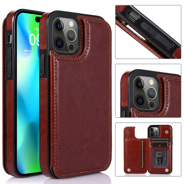 Premium Leather Phone Cover | Card Holder & Magnetic Closure | Stylish & Durable | Multiple Colors