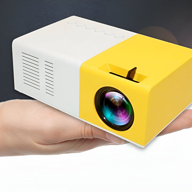 Ultra HD Mini Projector | Portable & Compact Design | 1080P Full HD Support | Projects Up to 170 Inches | Multiple Interfaces: HDMI, USB, Audio | Easy Setup | Ideal for Movies, Video Games, Outdoor Use