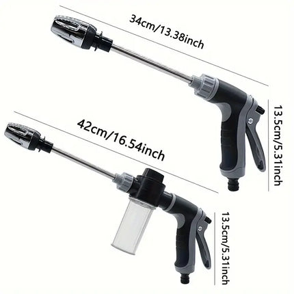 High Pressure Water Gun | Durable & Weatherproof | Adjustable Turbo Nozzle | Suitable for Car Wash, Garden Watering, Patio Cleaning | Metal Connectors | Non-slip Rubber Grip | Easy Installation | Versatile Use