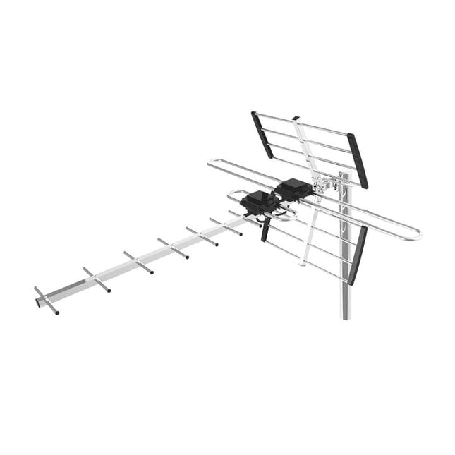 Ultra Long Range TV Antenna | 400+ Miles | UHF VHF Reception | Indoor Outdoor | 1080p 4K Compatible | ATSC 3.0 Ready | Multidirectional | Easy Installation | Ideal for Homes & Caravans | Model 2023