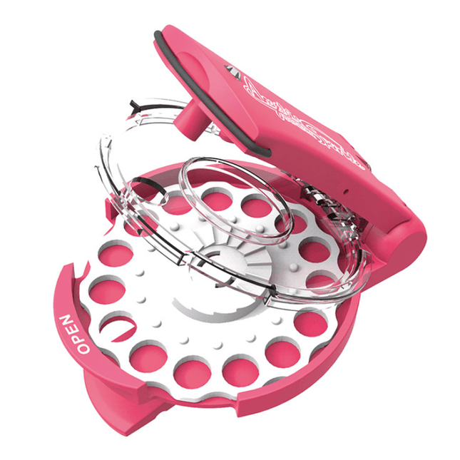 Blinger Gem Styling Tool | Pink | Self-Adhesive Gems for Hair & Accessories | Deluxe Set | Safe for All Ages | Design & Decorate with 300 Gems & Tool | Ideal for Clothes, Purses, Phone Cases | Over 6 Years