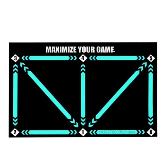 Football Training Mat | Video Program Included | Skills Enhancement | Coordination | Dribbling | Endurance | Space-Saving Design | Noustia | Home Practice | Personal Training Ground | Anti-Slip Grip Socks