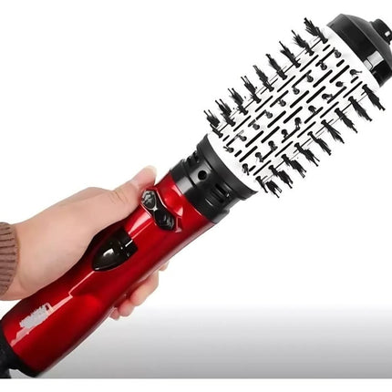 Noustia | 360° Rotating Blowout Hair Dryer Brush | Dual Brush Attachments | Multi-Temperature Settings | Ergonomic Design | Multi-Directional | Voluminous Styling | Eco-Friendly Heat Conductor