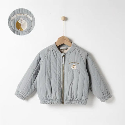 MiniStyle | Embroidered Cotton Jacket for Toddlers | Warm Winter Wear | Vibrant Colors | Snug Fit | Ages 0-3 | Weather-Resistant | Cozy Padded Layer | Ultimate Cold Protection