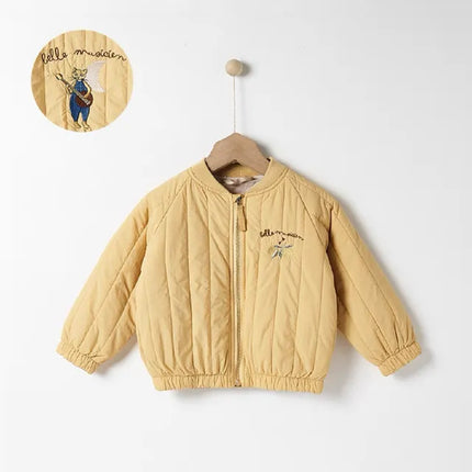 MiniStyle | Embroidered Cotton Jacket for Toddlers | Warm Winter Wear | Vibrant Colors | Snug Fit | Ages 0-3 | Weather-Resistant | Cozy Padded Layer | Ultimate Cold Protection