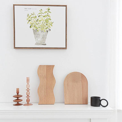 Lumi Natural Beech Wood Serving Board | Cheese Platter | Charcuterie and Baguette Tray | Elegant Kitchen Display | Easy to Clean | Gift for Entertainers | Multiple Shapes & Sizes Available