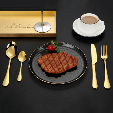 Beverly 24-Piece Luxury Stainless Steel Flatware Set | Elegant Tableware for 6 | Dishwasher Safe