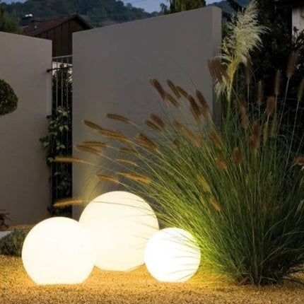 GlowSphere | Spherical Outdoor Accent Lighting | Weatherproof LED Garden Light with Remote | 16 Color Options | Ideal for Patios, Lawns, Verandas | Long-lasting Battery | Indoor/Outdoor Use