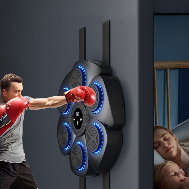 Smart Interactive Boxing Trainer | Bluetooth Enabled | Family Fitness Equipment with Adjustable Settings | Durable Design | Home Workout Solution