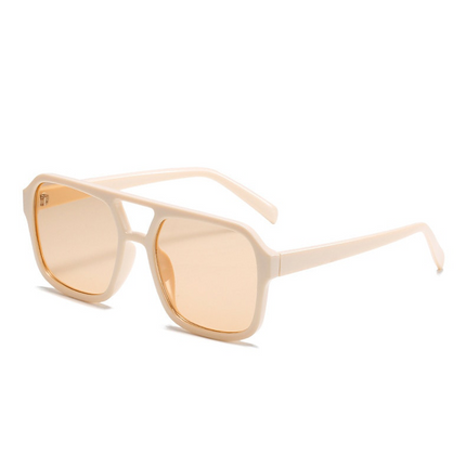 Retro Square Sunglasses | Vibrant Candy Colors | Reflective UV Protection Lens | Chic Beach Companion | Fashionable Comfort