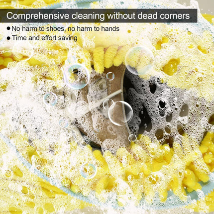 Microfiber Shoe Care Bag | Protects from Water Damage | No Fading or Shrinking | Gentle Cleansing for All Shoe Types | Reusable & Washable | Innovative Shoe Cleaning Accessory with Soft Bristles