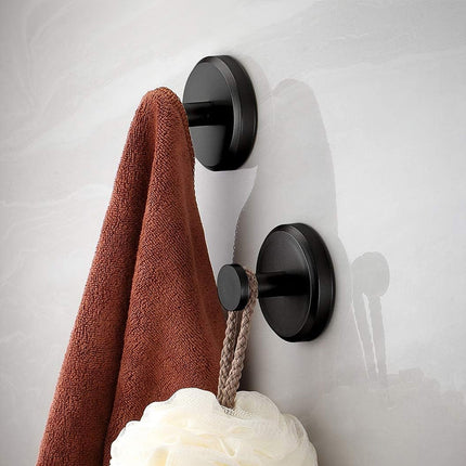 BathroomBuddy | Strong Suction Cup Wall Hooks | Easy Tool-Free Installation | Versatile Storage for Towels & Accessories | Set of 2 | High-Quality Plastic
