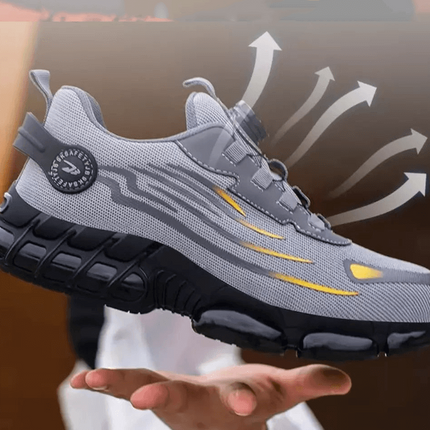 Orion | Men's Orthopedic Safety Footwear | Anti-Fatigue Polyurethane Sockliner | Kevlar Puncture-Resistant Soles | Non-Slip Outsole | Quick Switch Technology
