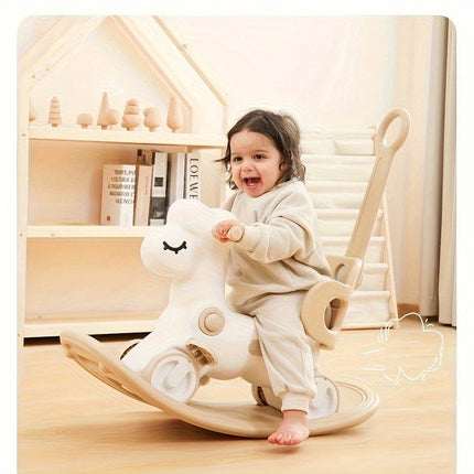 2-in-1 Kids Rocking Horse & Balance Bike | Safe, Durable & Colorful Ride-On Toy for Motor Skill Development | Ages 1-3