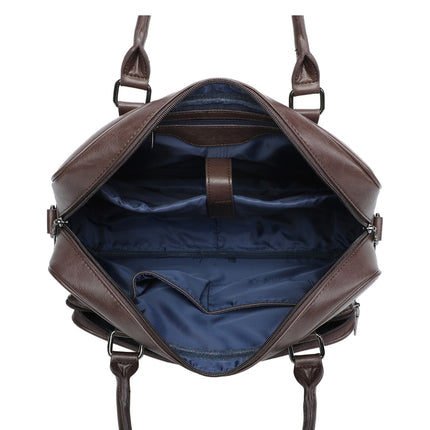Ines Delaure Polyurethane Laptop Bag | Fits 15.6" | Multiple Compartments | Classic Shoulder Strap | Stylish Colors