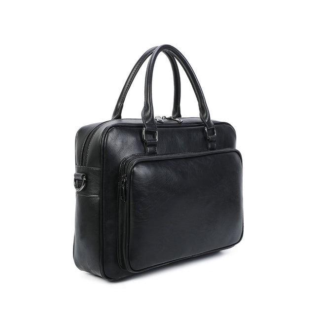 Ines Delaure Polyurethane Laptop Bag | Fits 15.6" | Multiple Compartments | Classic Shoulder Strap | Stylish Colors