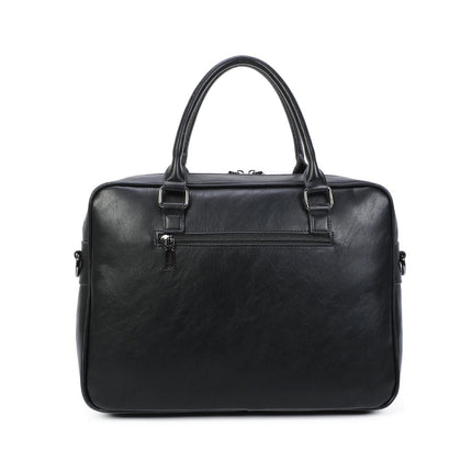 Ines Delaure Polyurethane Laptop Bag | Fits 15.6" | Multiple Compartments | Classic Shoulder Strap | Stylish Colors