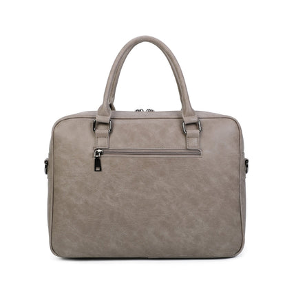 Ines Delaure Polyurethane Laptop Bag | Fits 15.6" | Multiple Compartments | Classic Shoulder Strap | Stylish Colors