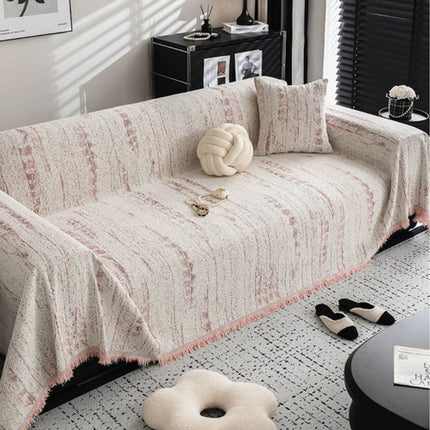 Almond Crest Sofa Protector | Chenille Fabric | Full Coverage Sofa Shield | Neutral Stylish Design | Lounging Comfort | Protects from Pet Fur & Stains | Machine Washable | Fade & Pill Resistant