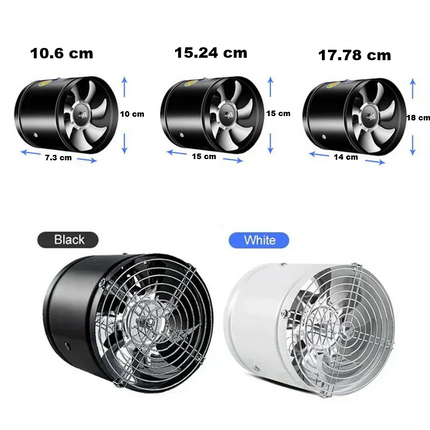 Powerful WhisperFlow Fan | Silent Exhaust | Pure Copper Motor | 2800 RPM | Minimal Noise | Durable Metal Casing | Energy Efficient Ventilation | Odour & Smoke Reducing | For Homes & Offices