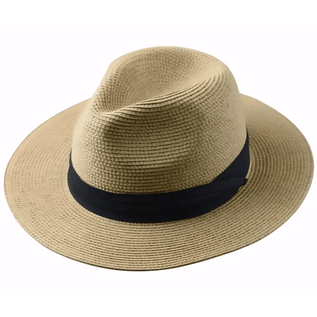 Handcrafted Toquilla Straw Sun Hat | Armoire Melbourne | Men's Wide Brim | Lightweight & Breathable | Classic Design with Modern Twist | Artisanal Quality | Summer Essential | Ecuadorian Craftsmanship