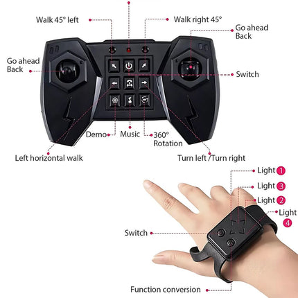Gesture Sensing RC Car | Advanced Hand Gesture Control | Watch + Remote | Durable Design | High-Speed Stunts | Futuristic Play for Kids & Adults | Includes Rechargeable Battery & Charging Cable | Ages 6+