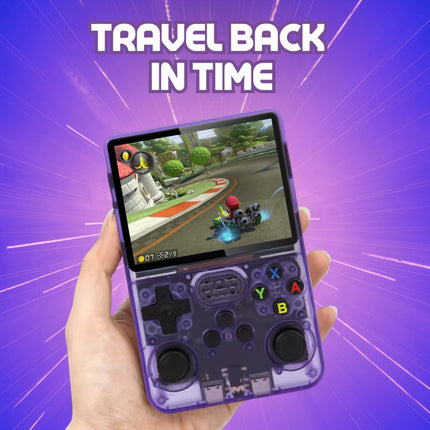 Retro Gaming Console | 20,000 Classic Games | 128GB Storage | Dual Joysticks | 3.5" HD IPS Display | RK3326 Quadcore CPU | 10+ Hour Battery | Built-in Speaker & 3.5mm Audio Port | Nostalgic Entertainment