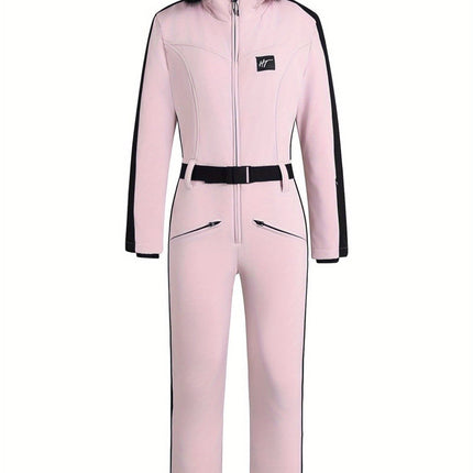 Women's Waterproof Ski & Snowboard Jumpsuit | Warm Lined with Belt | Essential Winter Gear by Nikcky