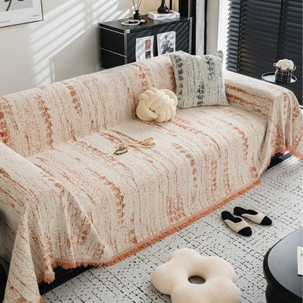 Almond Crest Sofa Protector | Chenille Fabric | Full Coverage Sofa Shield | Neutral Stylish Design | Lounging Comfort | Protects from Pet Fur & Stains | Machine Washable | Fade & Pill Resistant