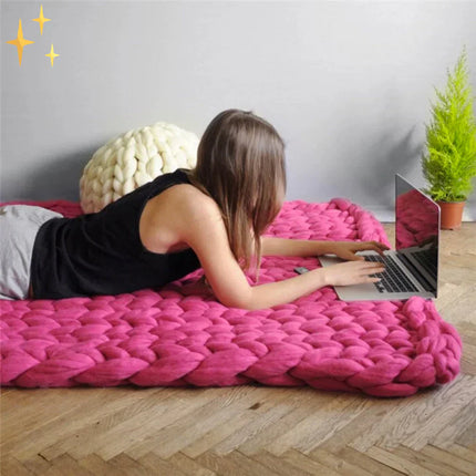 LuxeWool | DIY Chunky XL 1000g Wool Yarn | Soft Texture for Cozy Blankets & Cushions | Perfect for Knitting Projects | Add Warmth & Style to Home Decor