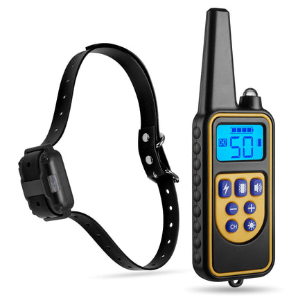 Waterproof Dog Training Collar | Remote Control | Adjustable Levels | 3 Training Modes | 800m Range | Noustia | Anti-Bark | Rechargeable | Suitable for All Dogs | Shock Vibration Sound
