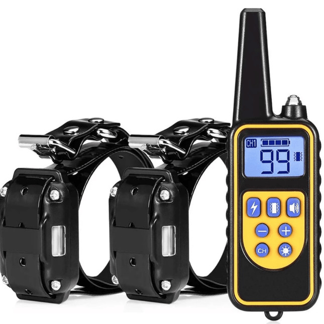 Waterproof Dog Training Collar | Remote Control | Adjustable Levels | 3 Training Modes | 800m Range | Noustia | Anti-Bark | Rechargeable | Suitable for All Dogs | Shock Vibration Sound