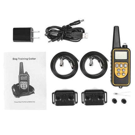 Waterproof Dog Training Collar | Remote Control | Adjustable Levels | 3 Training Modes | 800m Range | Noustia | Anti-Bark | Rechargeable | Suitable for All Dogs | Shock Vibration Sound