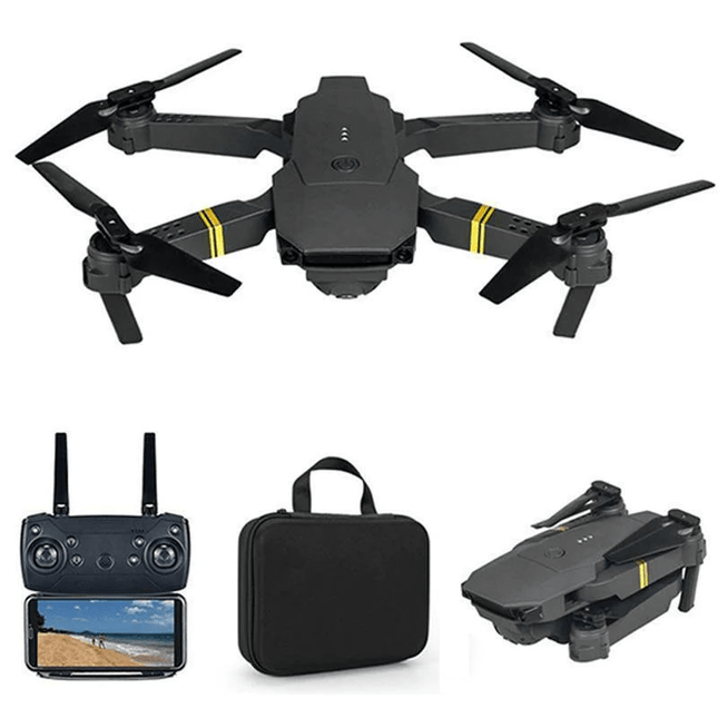 Mini Foldable Drone | UHD Camera | WiFi Smartphone Control | 3 Battery Pro Kit | Headless Mode | 3D Flip | One Key Return | Sleek Design | Noustia