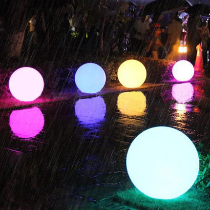 GlowSphere | Spherical Outdoor Accent Lighting | Weatherproof LED Garden Light with Remote | 16 Color Options | Ideal for Patios, Lawns, Verandas | Long-lasting Battery | Indoor/Outdoor Use