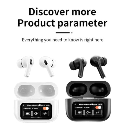 Wings Noise Cancelling Touch Screen Earbuds | Bluetooth 5.4 Wireless | Built-in Speaker | IPX4 Waterproof | Spatial Audio | Lanyard Holes | Dual Ear Call Reduction | Ergonomic Design | Up to 15m Range