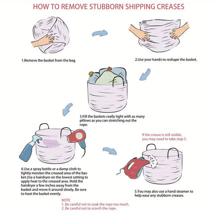Versatile Storage Basket | Durable Design | Spacious Capacity | Handy Handles | Fits Any Interior | Perfect for Laundry, Toys, Blankets | Ideal for Bedroom, Bathroom, Living Room, Nursery