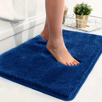 LuxaMat | Geometric Soft Padded Bath Mat | Non-Slip | Super Absorbent Plush Design | 100% Polyester | Elegant Bathroom Comfort | Safety PVC Backing | Multiple Sizes Available