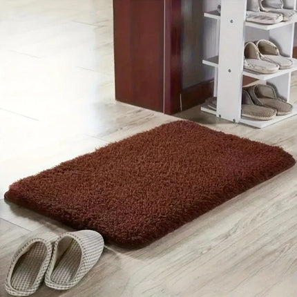 LuxaMat | Geometric Soft Padded Bath Mat | Non-Slip | Super Absorbent Plush Design | 100% Polyester | Elegant Bathroom Comfort | Safety PVC Backing | Multiple Sizes Available