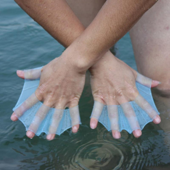 Hydrahand | High-Speed Swimming Hand Fins | Boost Strength & Efficiency | Ideal for Dive, Snorkeling, Surfing | Webbed Design for Aquatic Speed | Silicone Construction | S, M, L Sizes Available