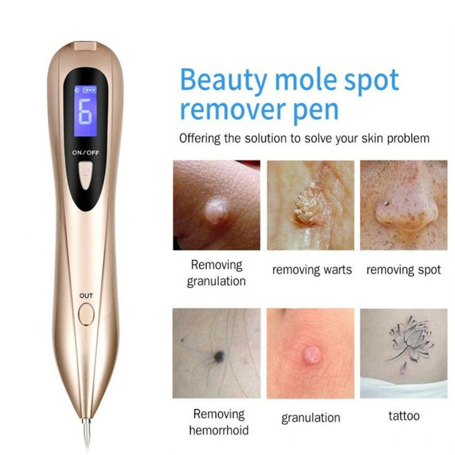 Skin Tag Mole Wart Freckle Age Spot Removal Pen | Portable DIY Laser Tool | Quick Results