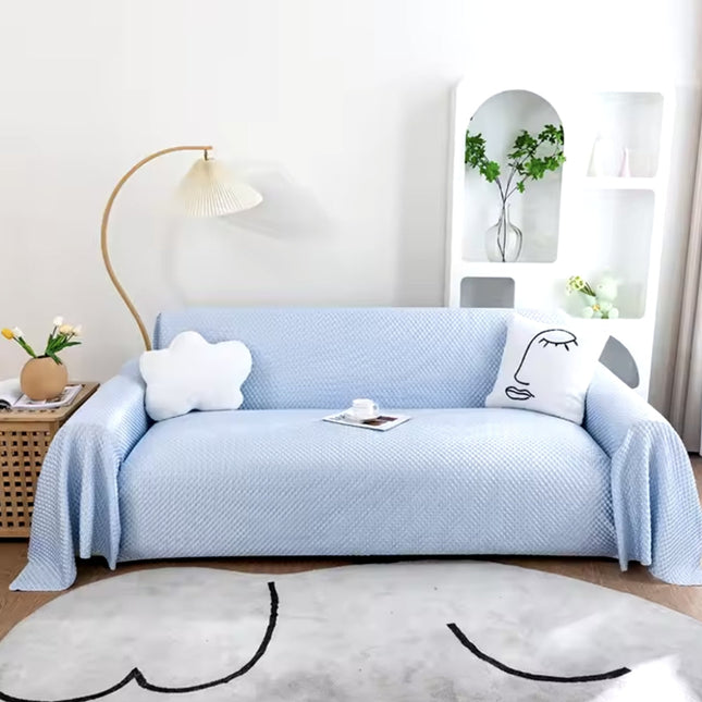 Breathable Non-Slip Sofa Cover | Cool Comfort | Cotton & Polyester Blend | Fits Various Sofa Sizes | Machine Washable | Contemporary Style | Keeps Sofa Fresh & Comfortable