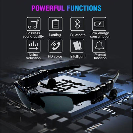 Bluetooth Sunglasses | Hi-Fi Headset | Polarized UV Protection | Wireless 10m | Compatible with iOS & Android Devices | Hands-Free Calling & Music | Lightweight | Long Battery Life