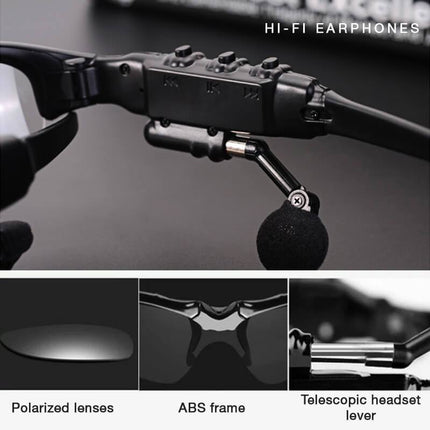 Bluetooth Sunglasses | Hi-Fi Headset | Polarized UV Protection | Wireless 10m | Compatible with iOS & Android Devices | Hands-Free Calling & Music | Lightweight | Long Battery Life